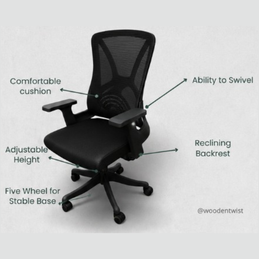 360° Swivel with Smooth Rotation Base
