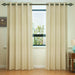 Fabrahome Light Filtering 7 Ft Rectangular Jute Fabric Curtain ( Beige ) - Wooden Twist UAE