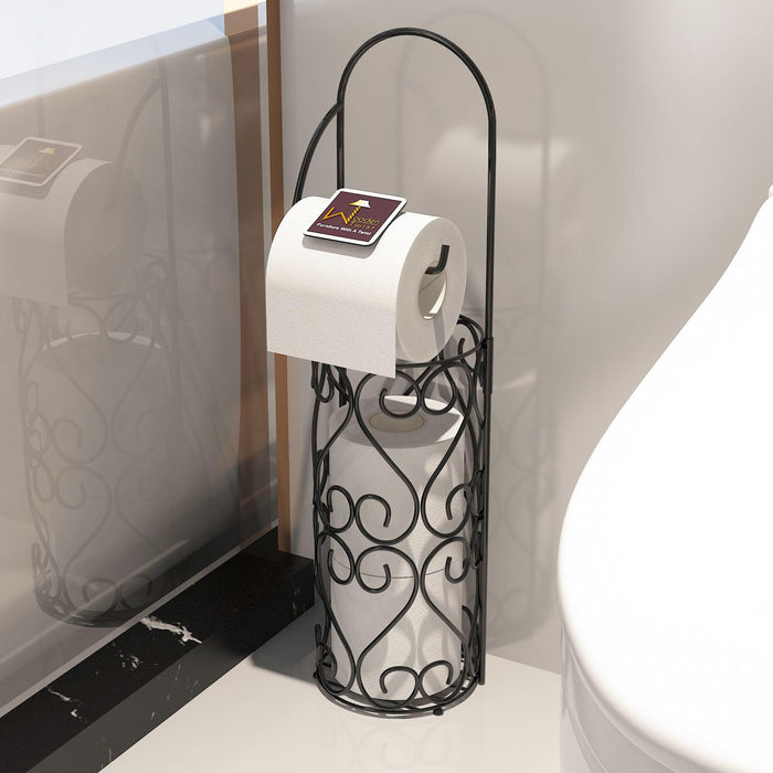 Wrought Iron Designer Hierro Kitchen Toilet Tissue Roll Dispenser Napkin Holder