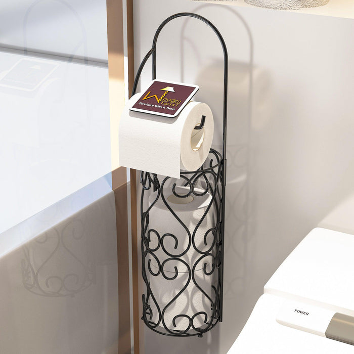 Wrought Iron Designer Hierro Kitchen Toilet Tissue Roll Dispenser Napkin Holder