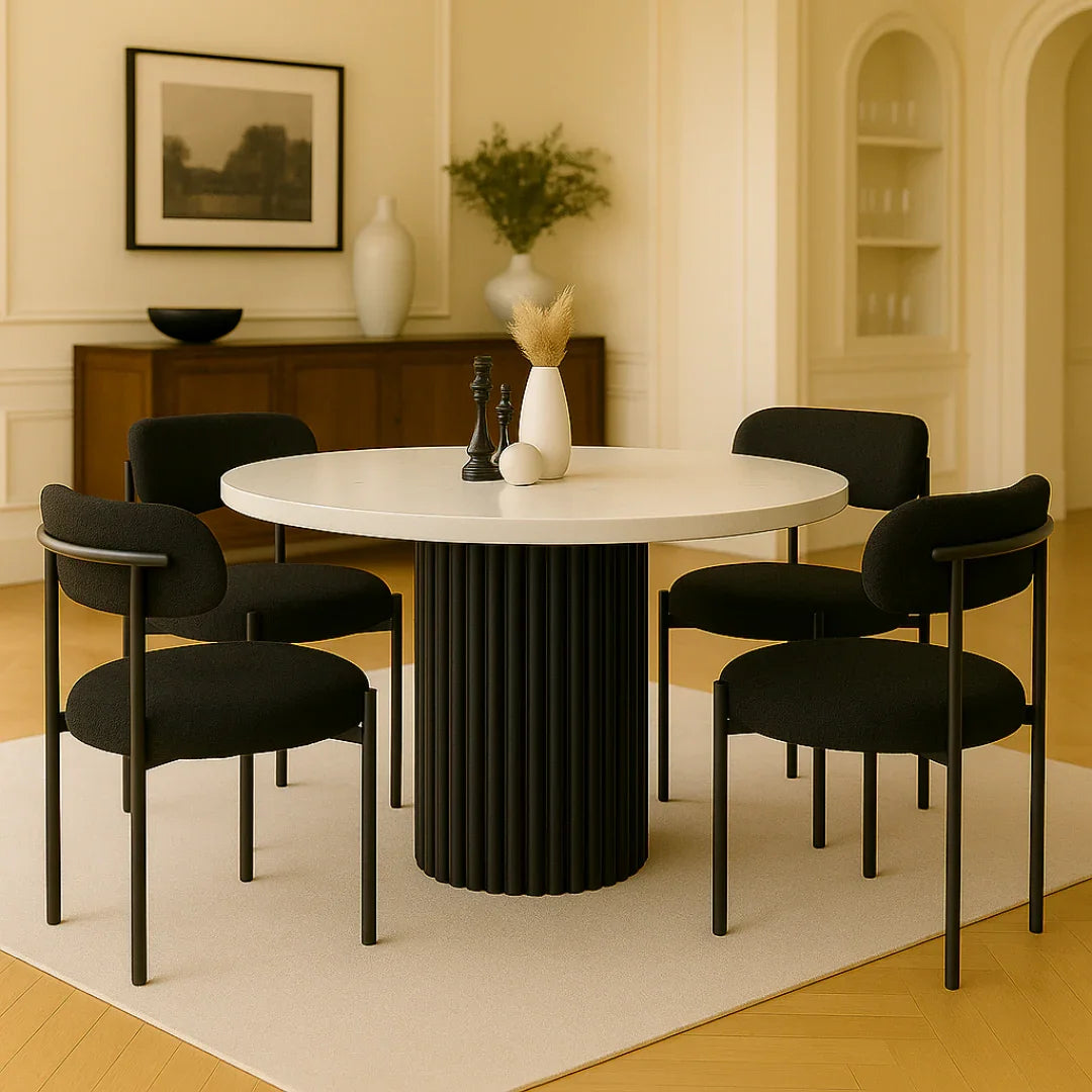A Round Marble Centerpiece for Modern Living