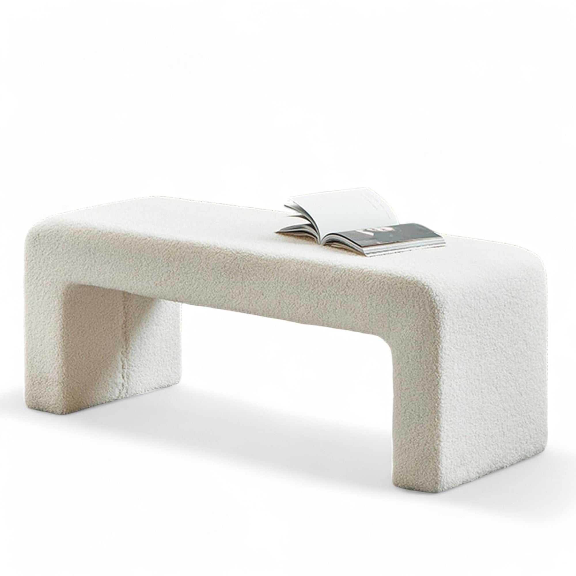 Furry Ottoman Bench