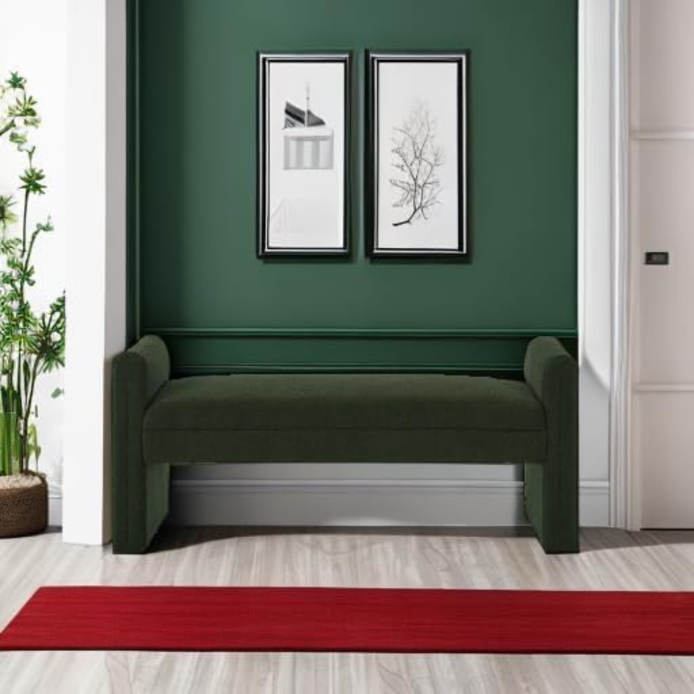 Green Ottoman Bench