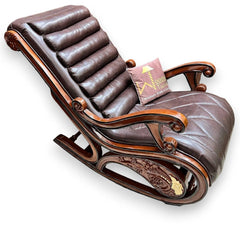 Hand-carved rocking chair