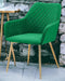 Wooden Twist Stria Modern Cafe Dining Chair Metal Legs - Wooden Twist UAE