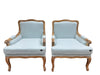 Wooden Bransford Arm Chair (Light Blue) - Wooden Twist UAE
