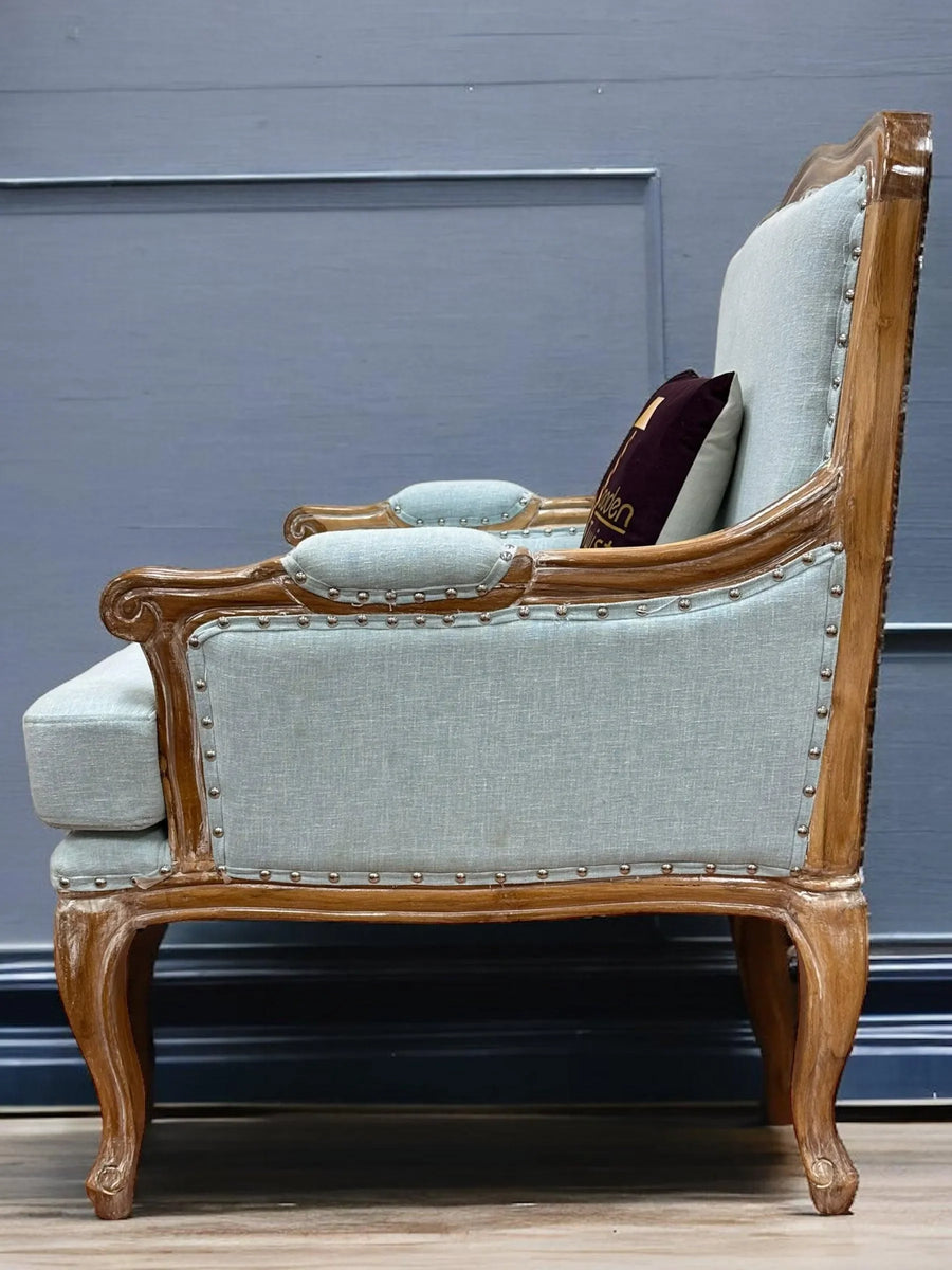 Button-Tufted, Curved Comfort