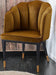 Wooden Twist Fuzzy Modern Cafe Dining Chair Metal Legs - Wooden Twist UAE