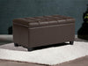 Luper Tufted Storage Bench Ottoman Pouffes with Storage - Wooden Twist UAE