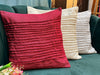 Wooden Twist Abstract Square Jute Cushion Cover Set of 3 ( Multicolor ) - Wooden Twist UAE