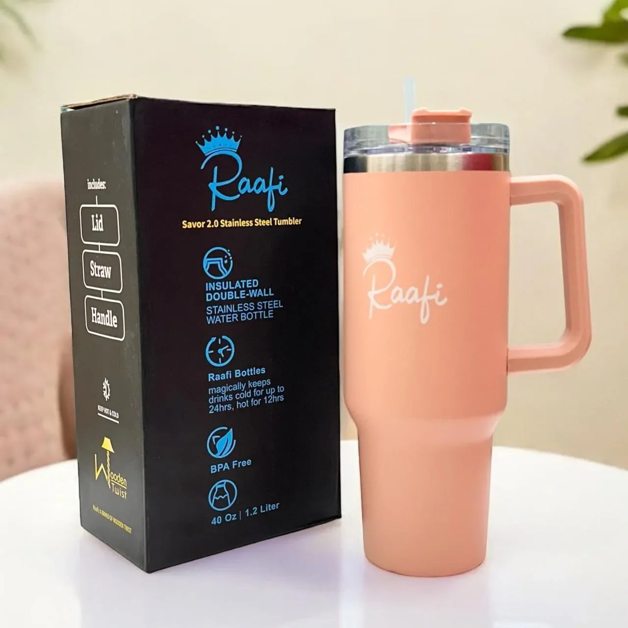 Stainless Steel Tumbler with Handle