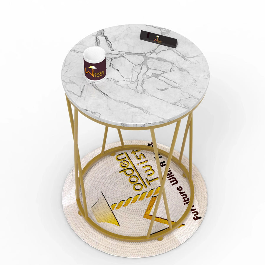 A glossy golden finish with sophistication