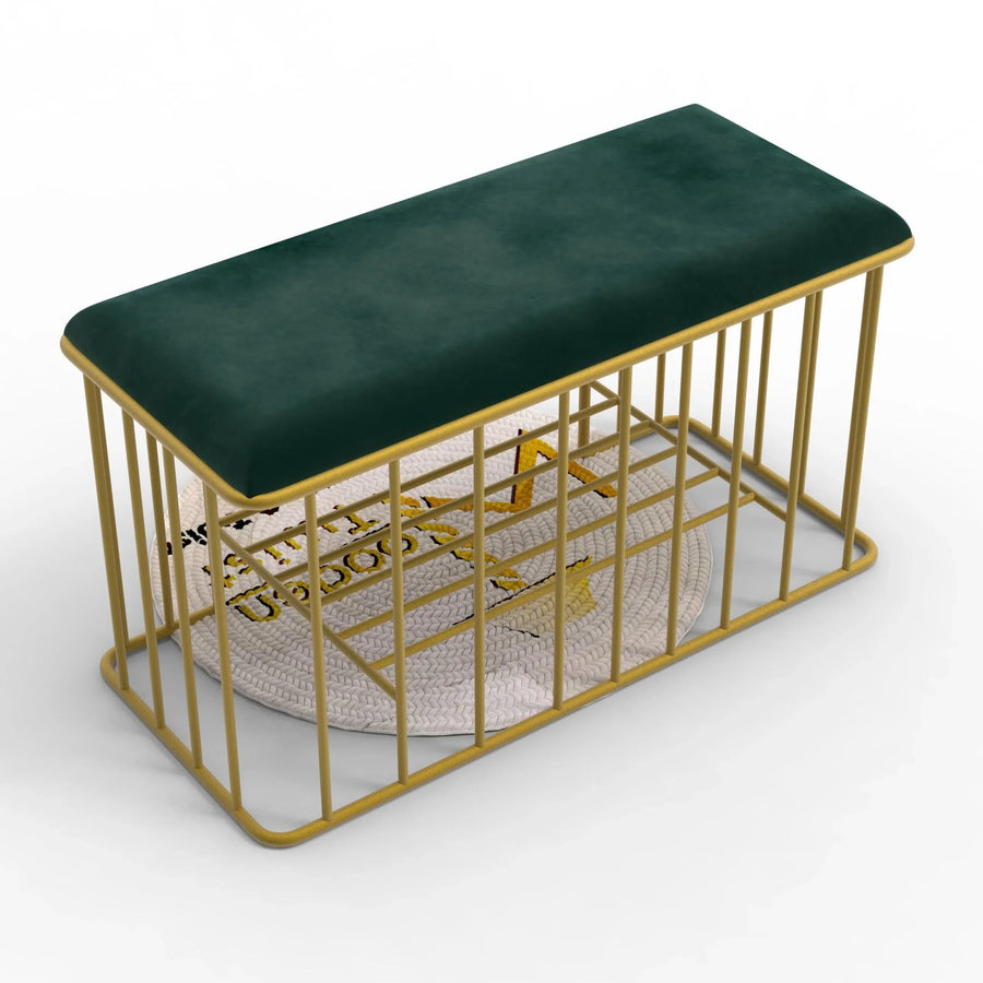 A Lightly Padded Seat, Wrapped in Holland Fabric