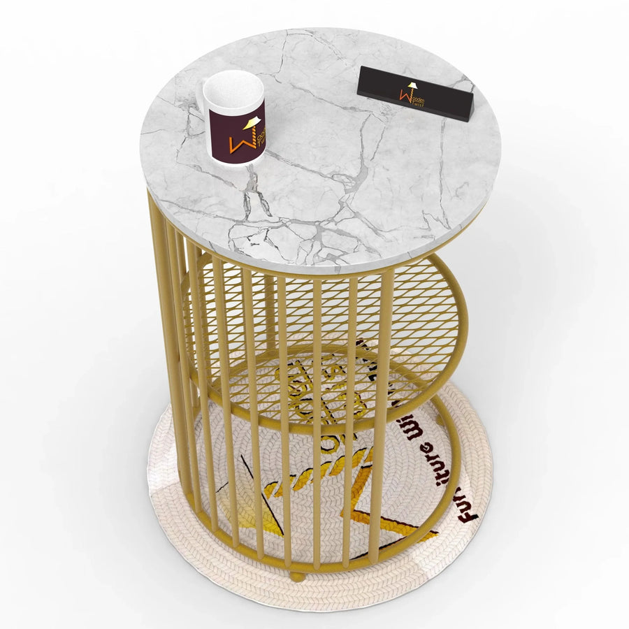 A compact 1-tier round footprint