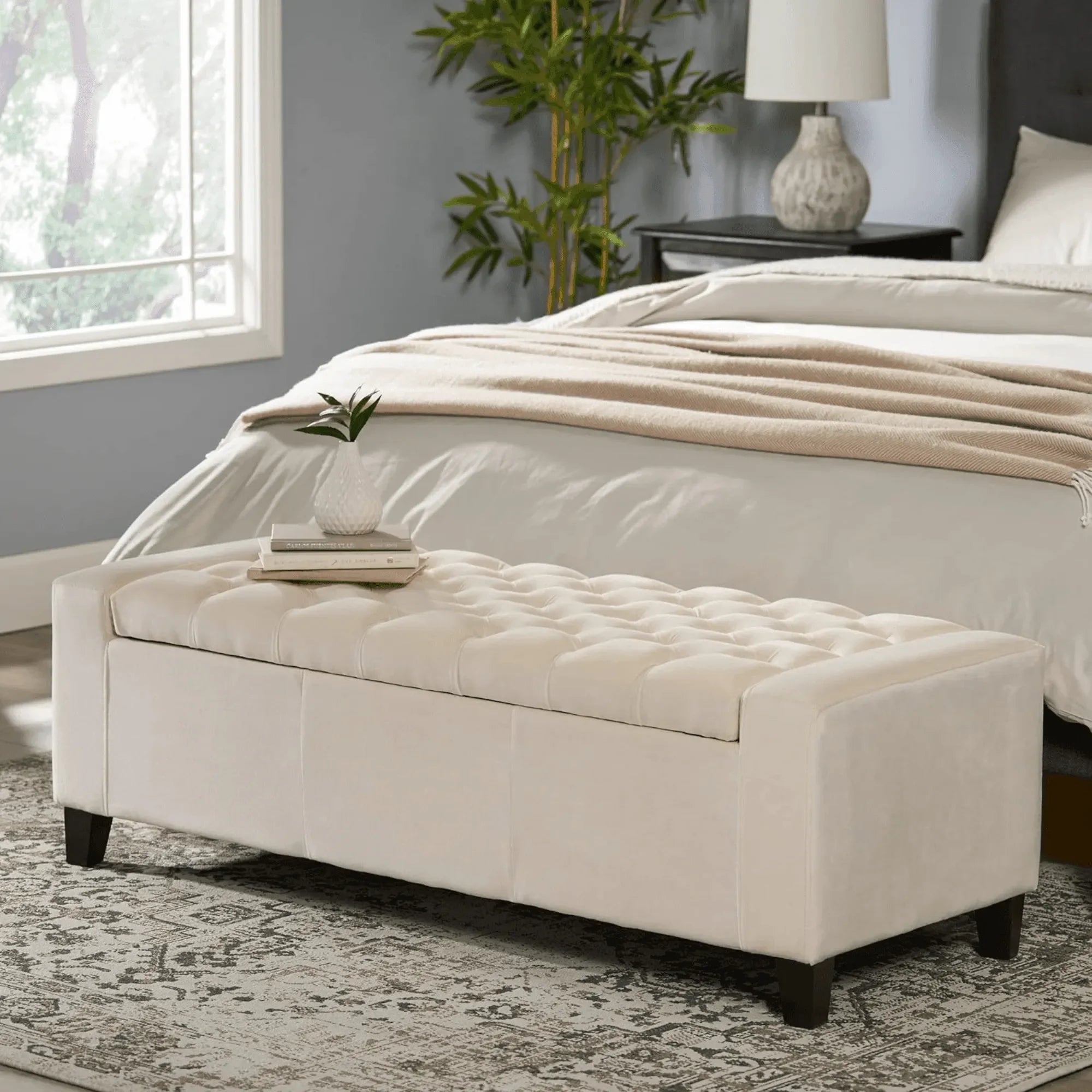 Wooden Twist Storage Bench