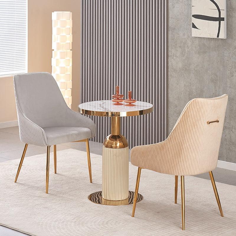 Built to Last - Wooden Twist Echelon Modern Cafe Dining Chair with Robust Metal Legs