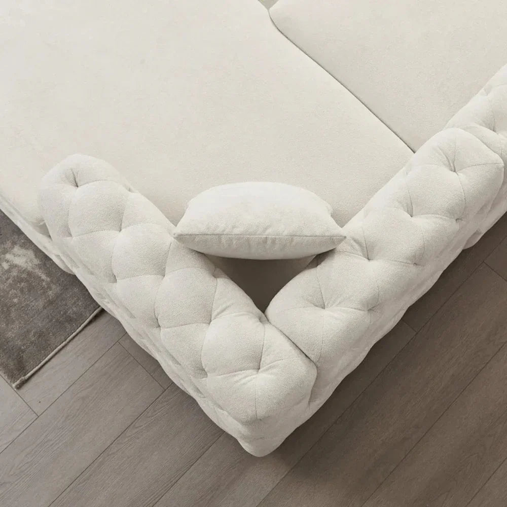 Laxora 6-Seater Sectional Sofa Beige