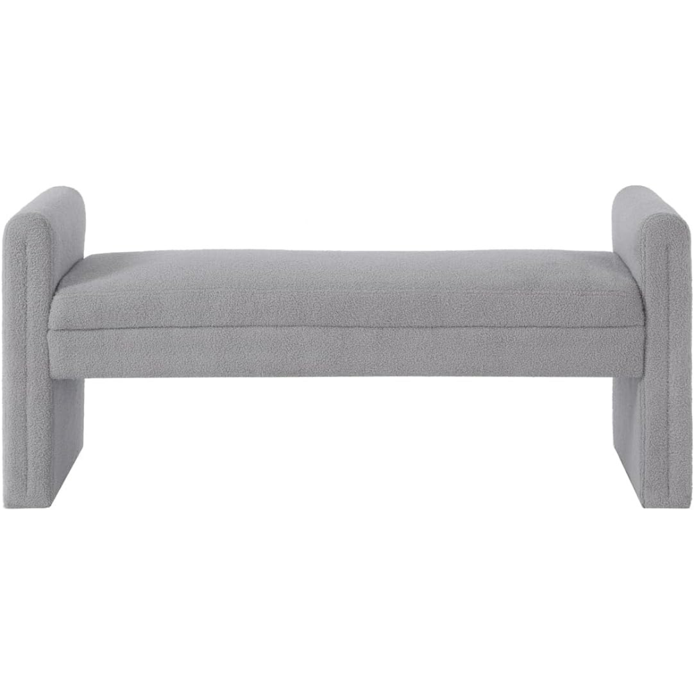 Light Grey Ottoman Bench