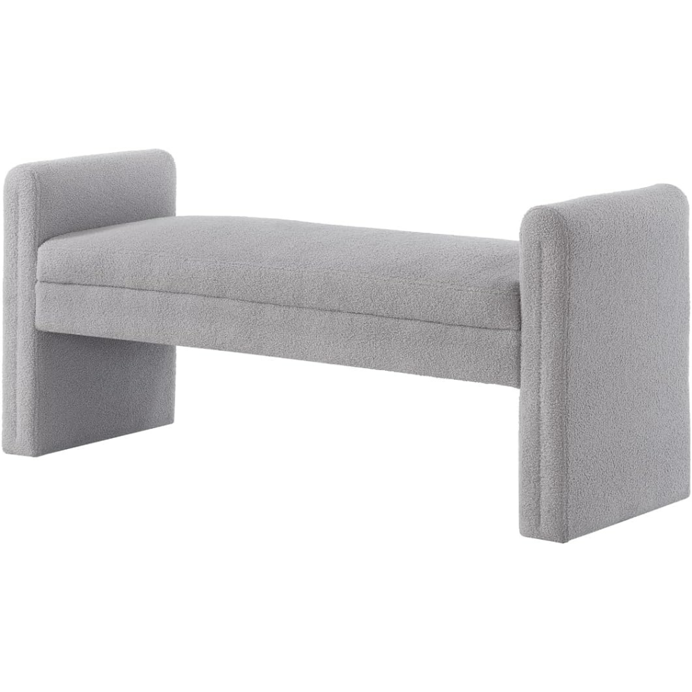 Light Grey Ottoman Bench