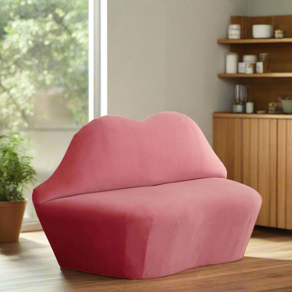 Elegant Silhouette Lip Bench