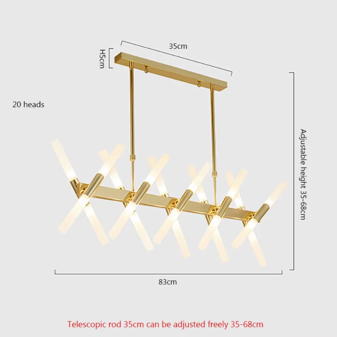 Modern branch chandelier