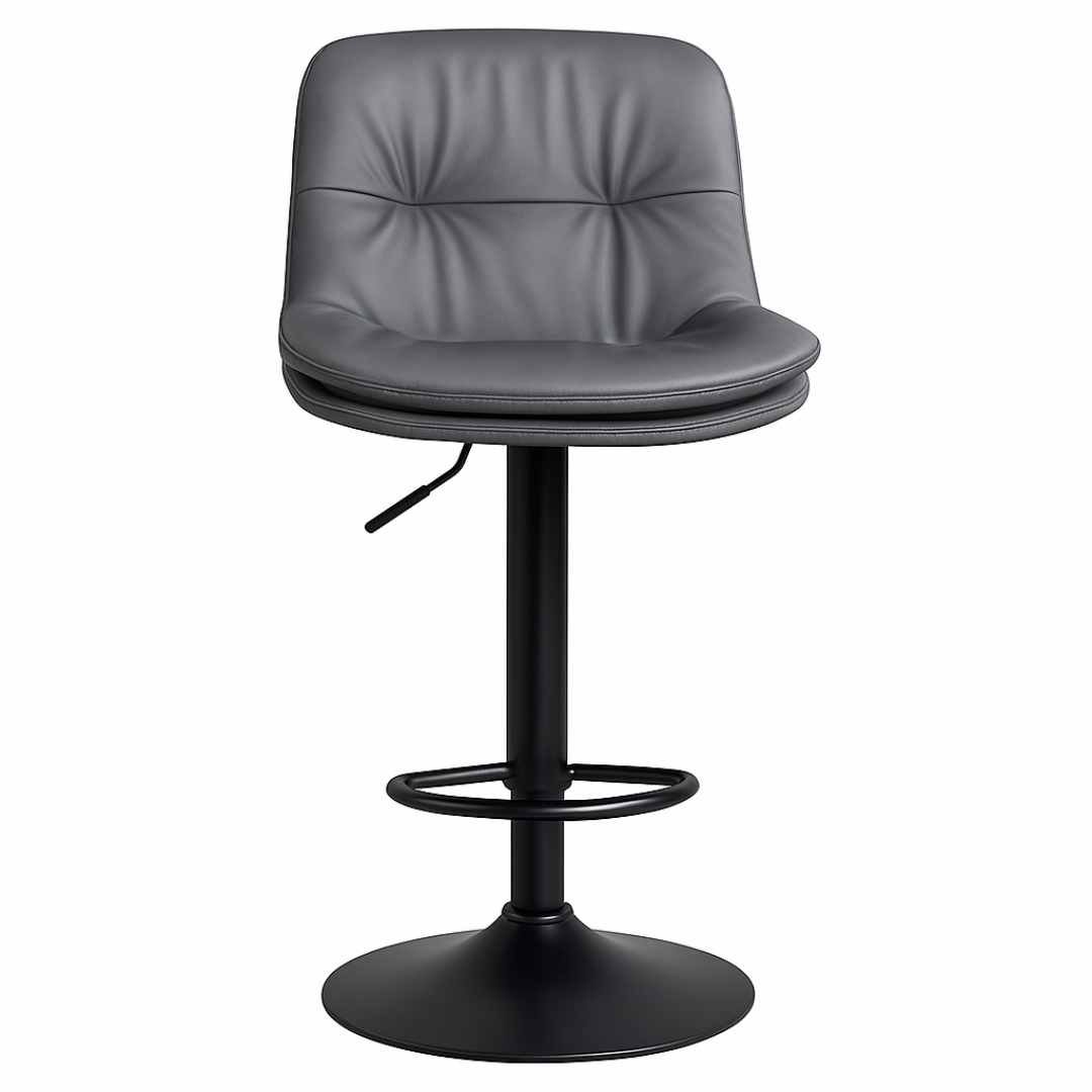 Wooden Twist Lunara 360° Swivel Cafe Bar Stool Chair Adjustable Counter Height with Backrest