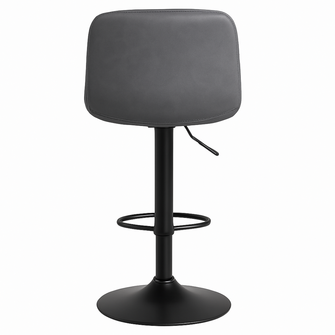 Wooden Twist Lunara 360° Swivel Cafe Bar Stool Chair Adjustable Counter Height with Backrest
