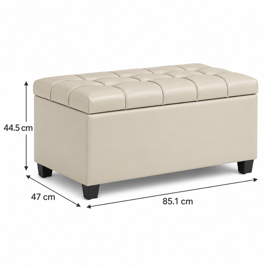 85.1 x 47 x 44.5 cm, Solid Wood Legs