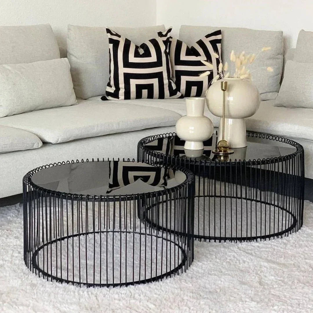 Minimalist Glass, Blackened Steel