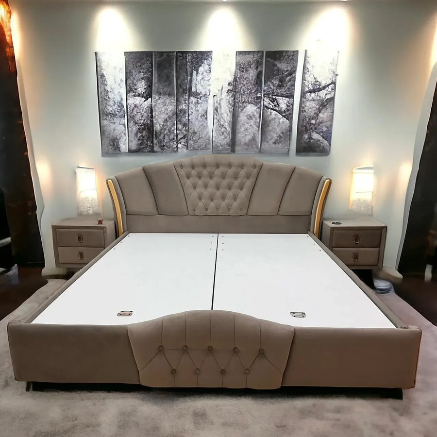 Sleek Teak Wood, Contemporary Frame
