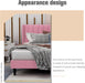 Luxurious Pink Velvet Bed