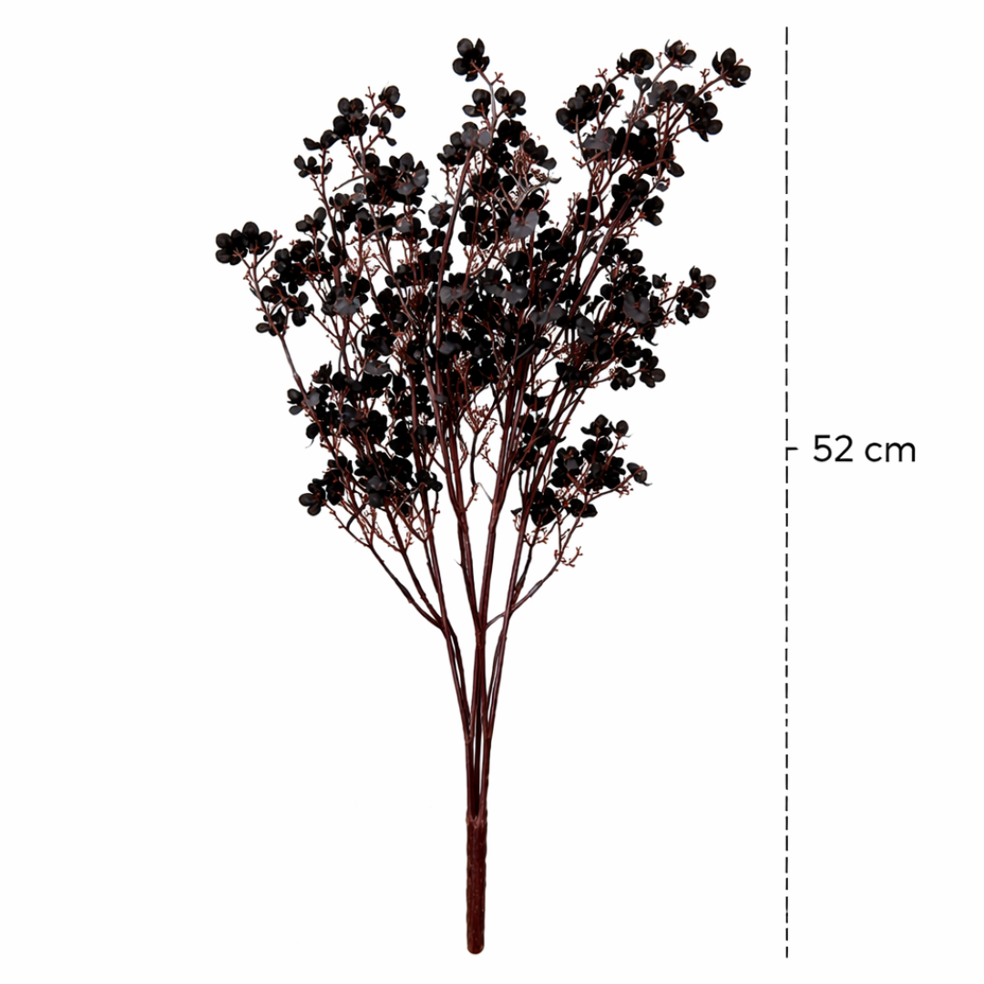 Artificial Black Berry Floral Stem