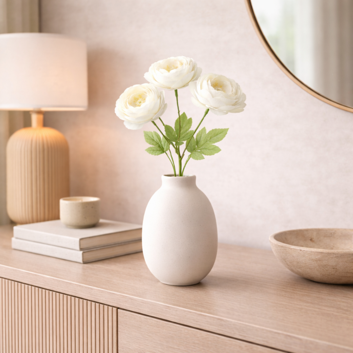 Artificial Ranunculus Flower Bunch