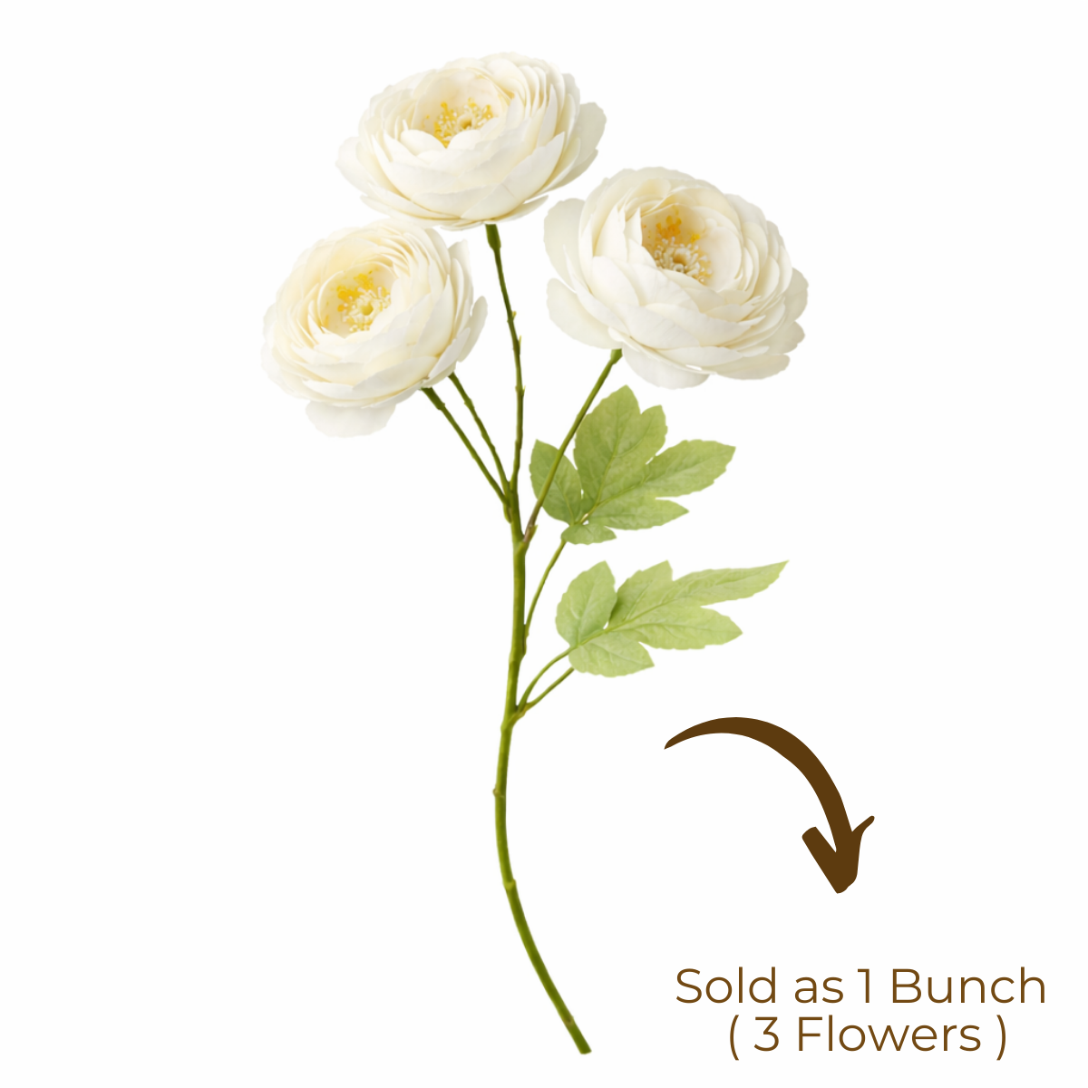 Artificial Ranunculus Flower Bunch