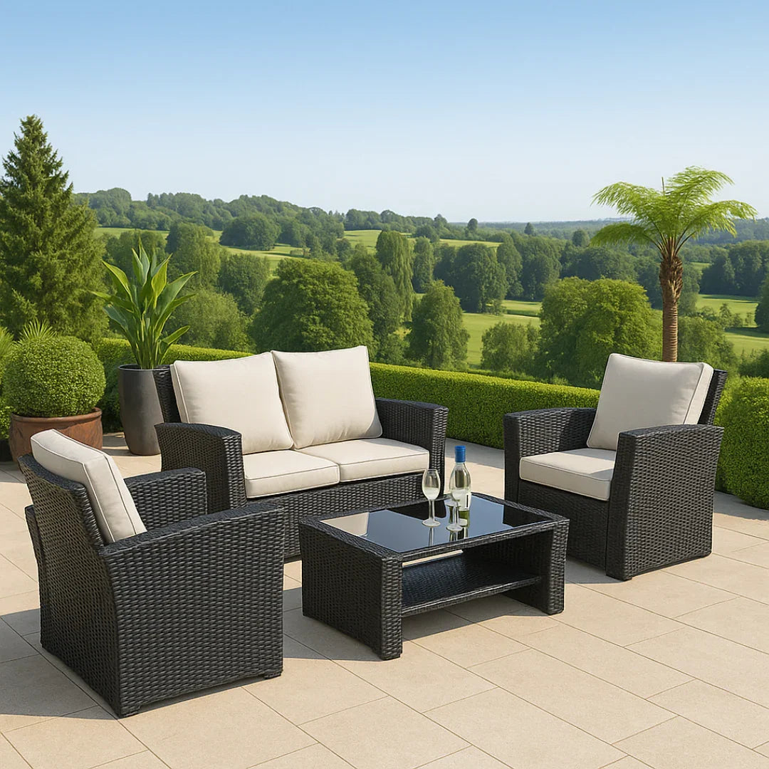 A Complete Outdoor Lounge Set, Ready to Host