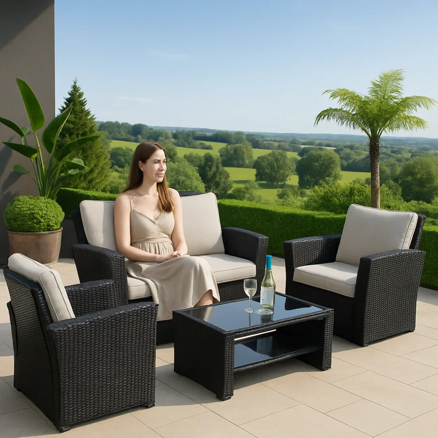 Black Rattan with a Luxury Twist