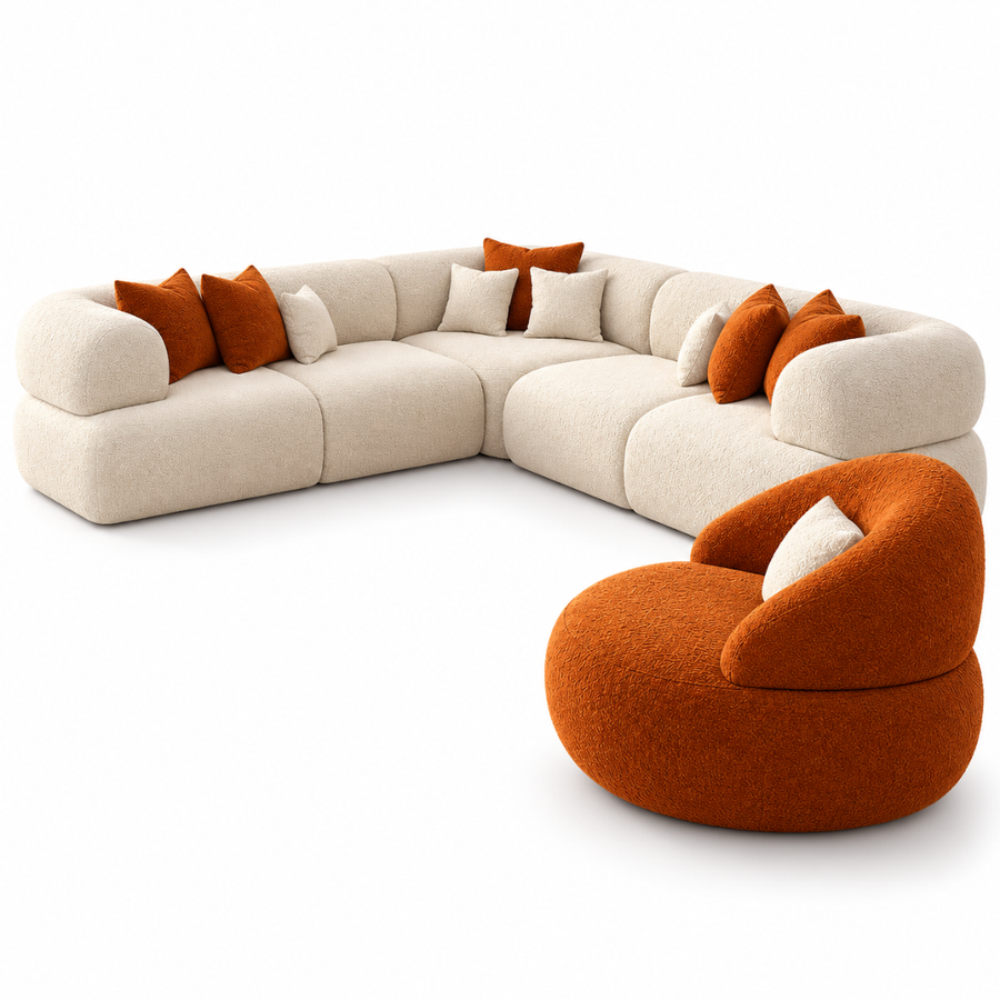 Matching Rust Accent Chair