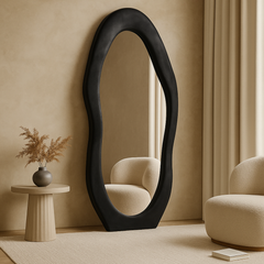 Luxury Irregular Black Wall Mirror