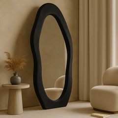 Luxury Irregular Black Wall Mirror