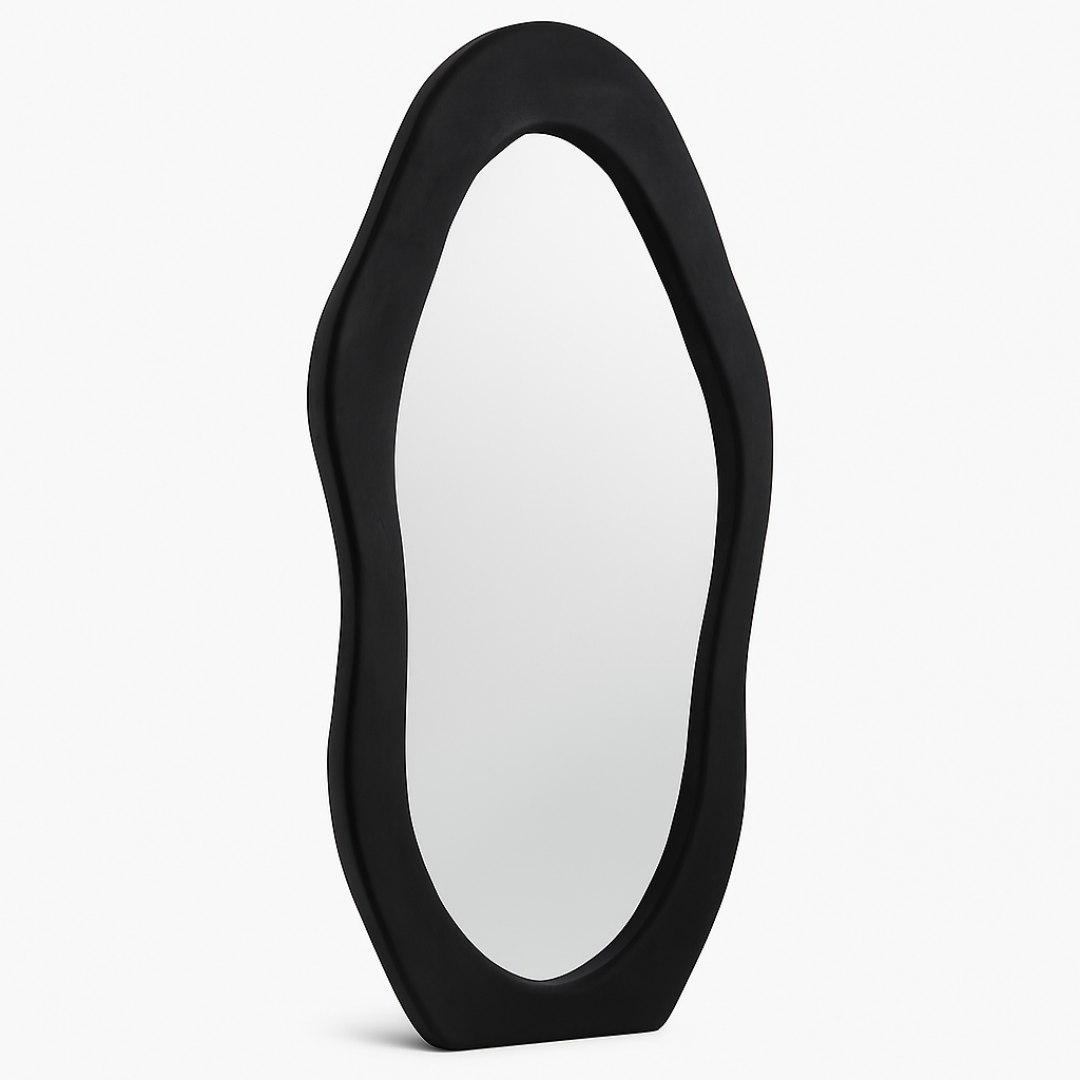 Luxury Irregular Black Wall Mirror