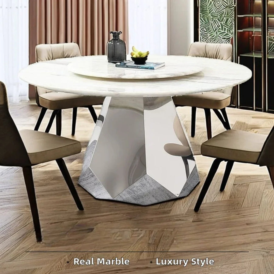 Natural veining, polished finish