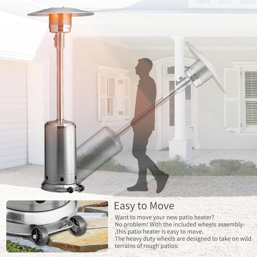 13KW of 360 Degree Heat Coverage