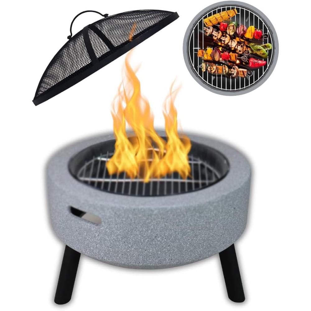 MGO Round Movable Firepit