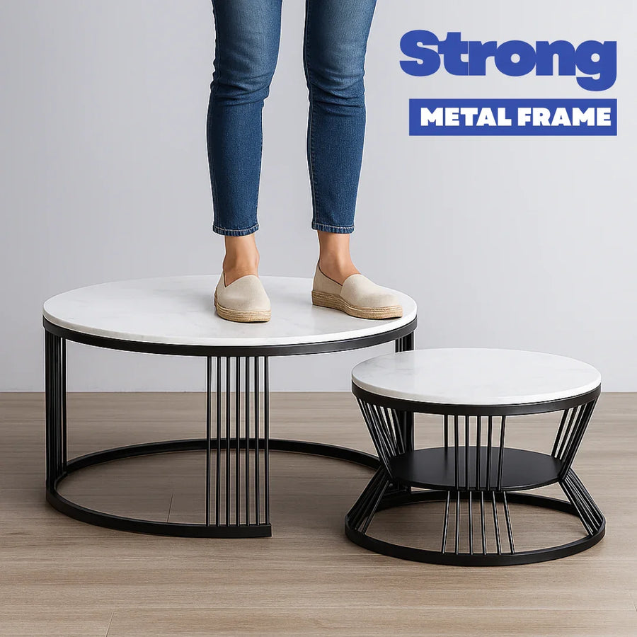 Black Iron Base for Sturdy Support