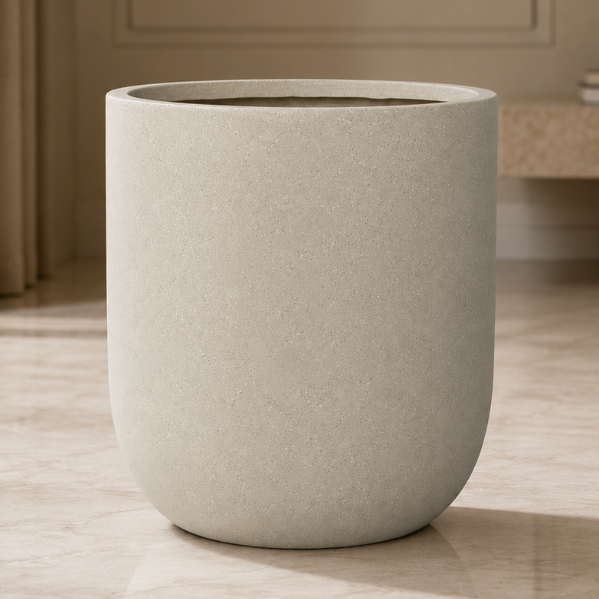 Medium Fiberglass Plant Pot for Indoor and Outdoor Use UAE – Wooden Twist UAE