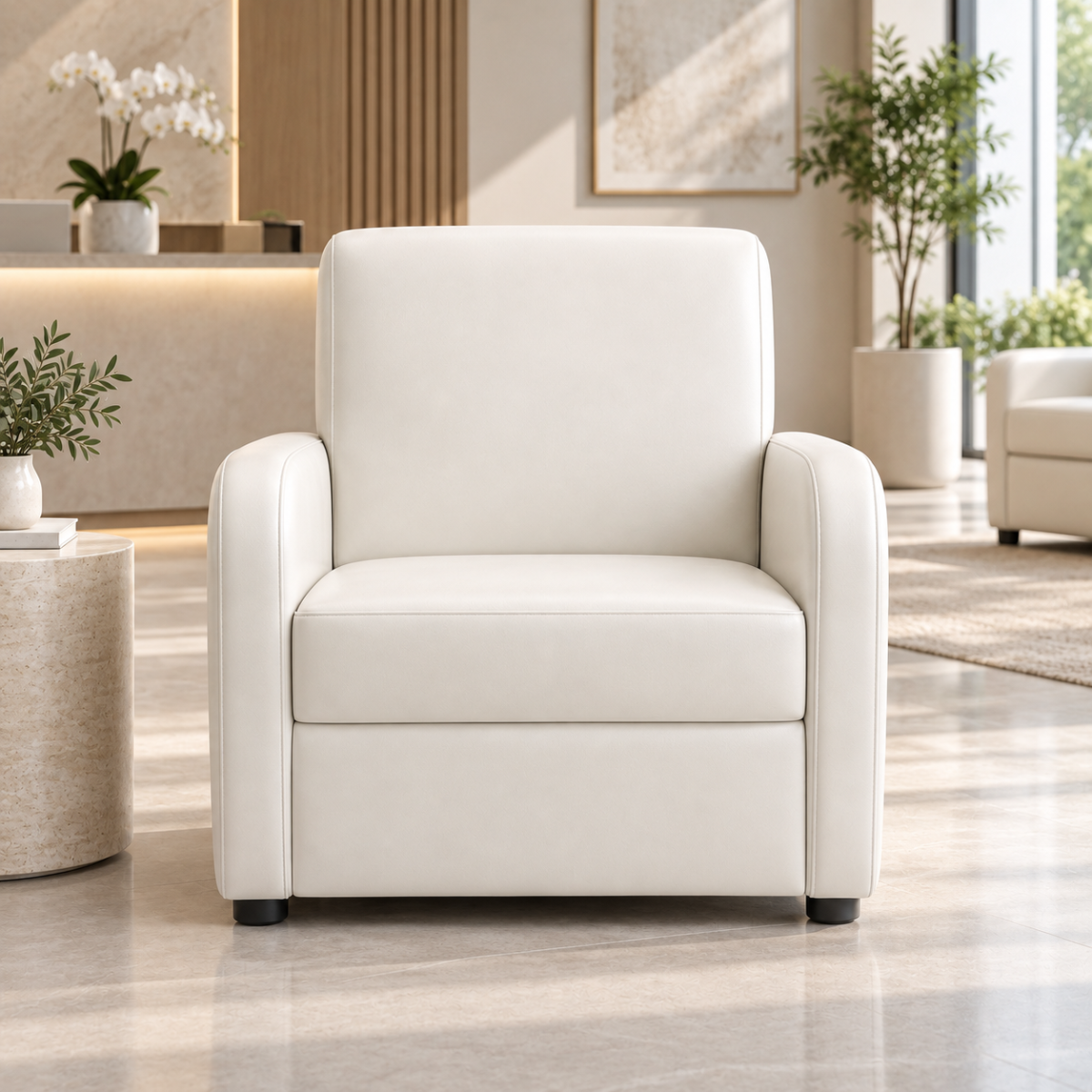 Wooden Twist Medora Care 1 Seater Sofa in a modern living room setting