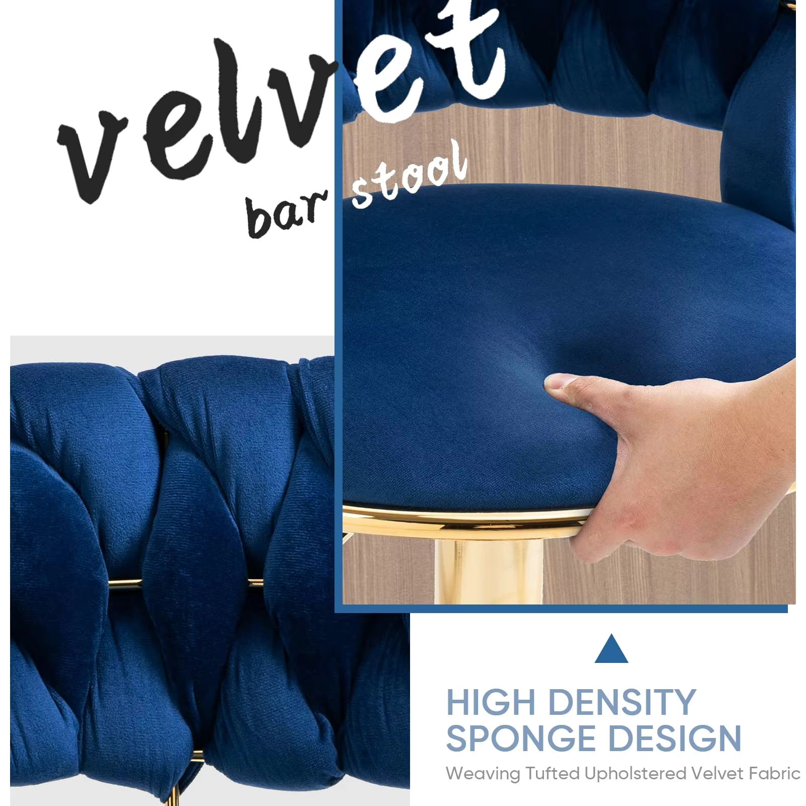 Bar Stool Blue Color