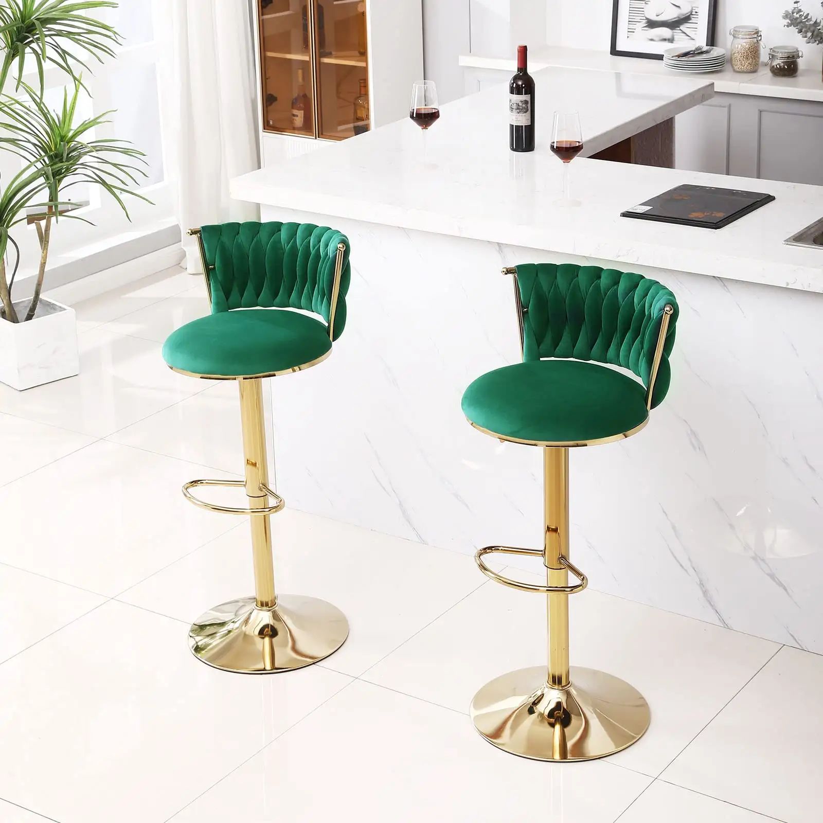 Bar Stool Green Color