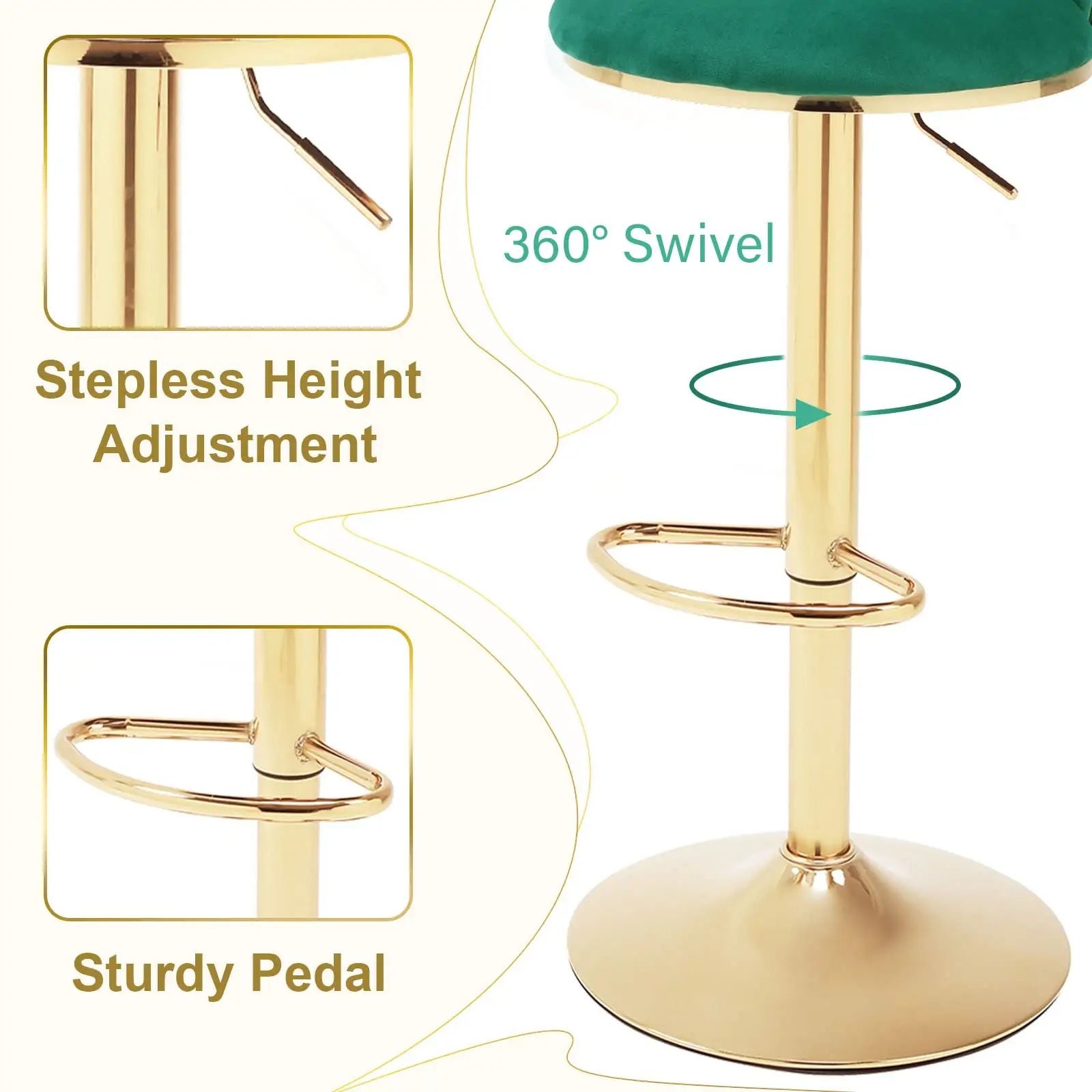 Bar Stool Green Color