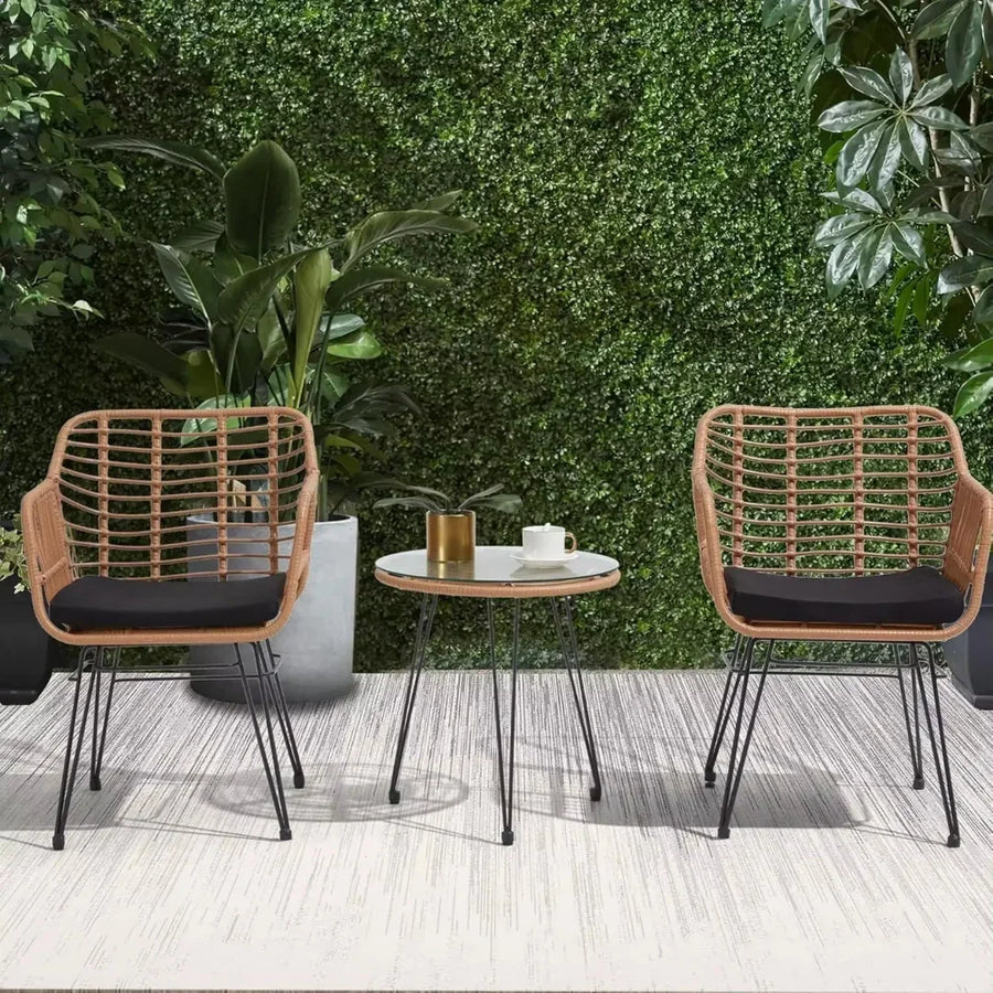 Durable All-Weather Rattan Construction
